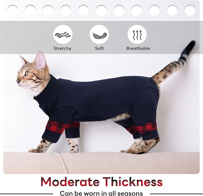 PUMYPOREITY Comfy Cat Pajamas, Versatile Cat Shirt - Image 3