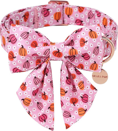 Halloween Pumpkin Dog Collar by UPURARAPUP