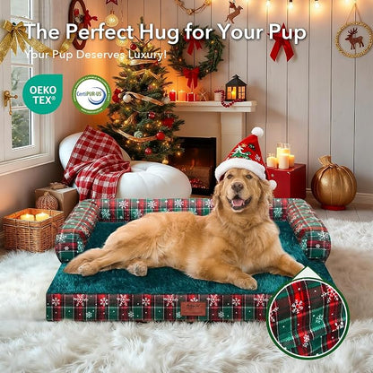 Christmas Dog Bed Large Sized Dogs-Orthopedic Waterproof Dog Beds, Comfort Pets - Image 8