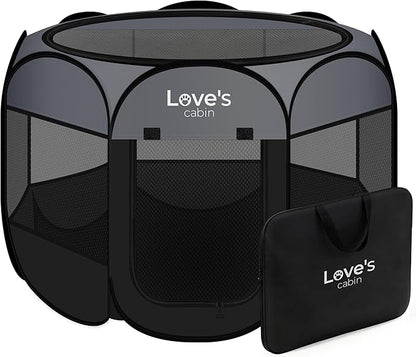 Love's cabin Pet Puppy Dog Playpen, Medium Dog Tent Crates Cage Indoor/Outdoor by Lovescabin