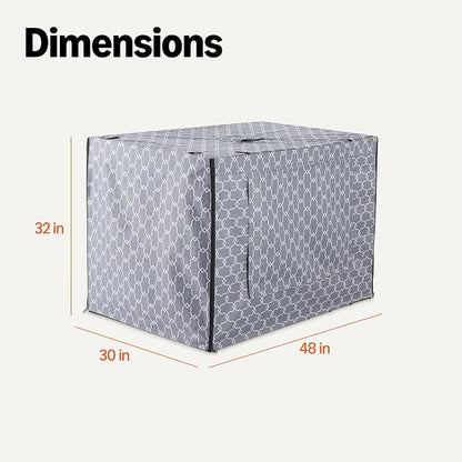 Amazon Basics Dog Cage Cover for 48-inch Wire Crates, Heavy-Duty - Image 5
