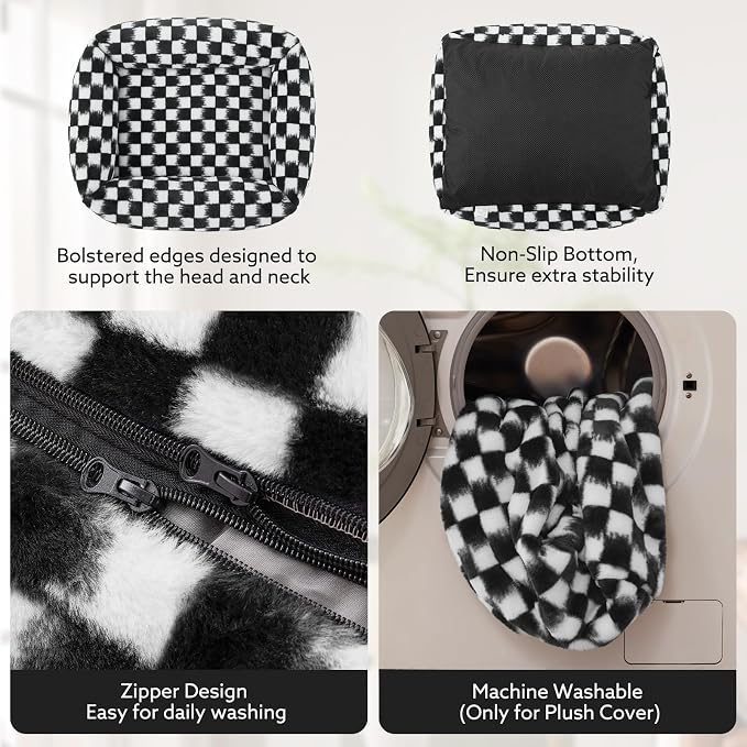 JOEJOY Large Dog Beds Large Sized Dog, Rectangle Washable Orthopedic Corduroy - Image 3