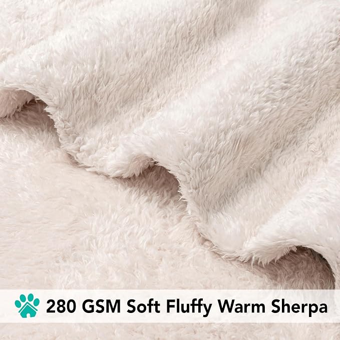 PetAmi Fluffy Soft Dog & Cat Blanket, Sherpa Fleece, Calming Pet Blanket Throw - Image 4
