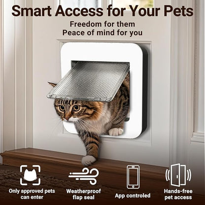 Smart Cat Door with Face Recognition – No Collar Needed, Keyless Entry - Image 3