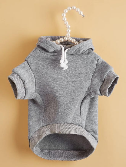QWINEE Basic Dog Hoodie Sweatshirt Puppy Sweater Warm Cat Costumes Pet Clothes - Image 3