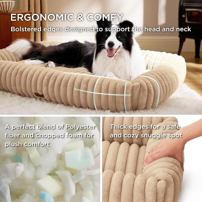 Bedsure ComfyFleece™ Cute Dog Beds Large Sized Dog - Image 4