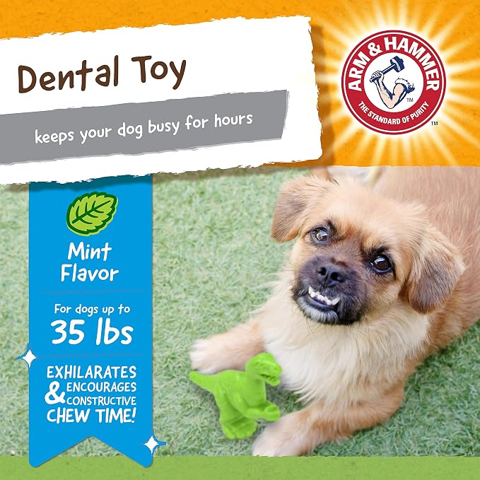 Arm & Hammer for Pets Nubbies Dental Toys T-Rex Dental Chew Toy for Dogs Best - Image 3