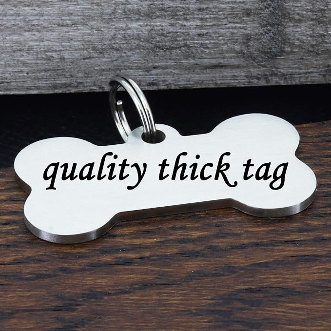 Ultra Joys Stainless Steel Pet ID Tag Dog Name Tags Personalized Front and Back - Image 4