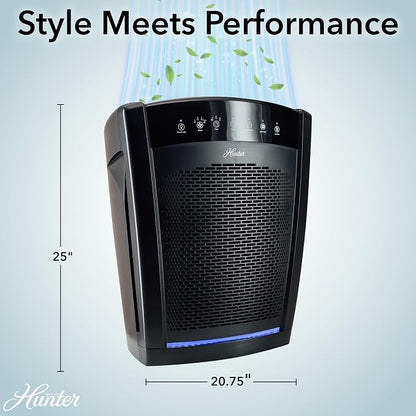 Hunter HP800 Air Purifiers for Home Large Room and Bedroom. True HEPA Air - Image 3