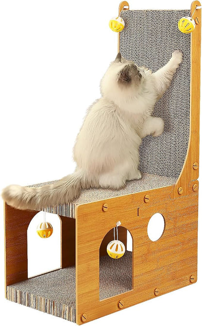 ​Cat Scratcher, Cat Scratching Board, L Shaped Vertical Cat Scratcher by YEMOO