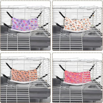 4 Pcs Cat Hammock for Cage Hanging Soft Pet Hammock Bed - Image 8