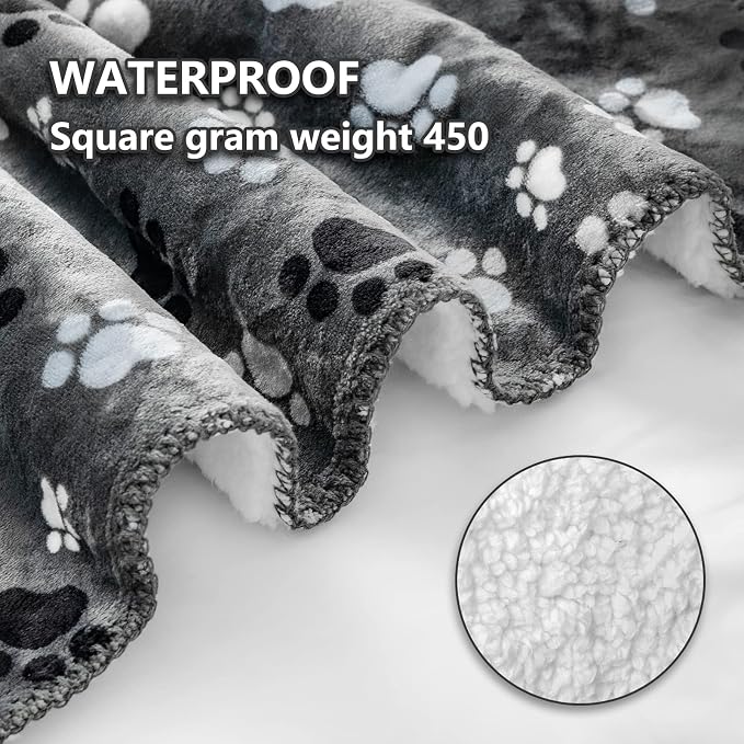 Waterproof Pet Blanket Dog Blankets, Pattern Printing Super Soft Warm Fluffy - Image 3