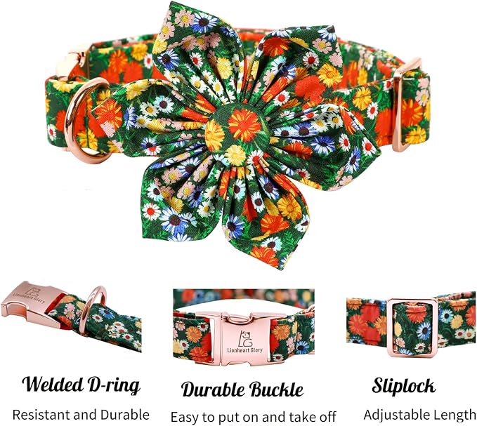 Lionheart Glory Floral Dog Collar - Image 3