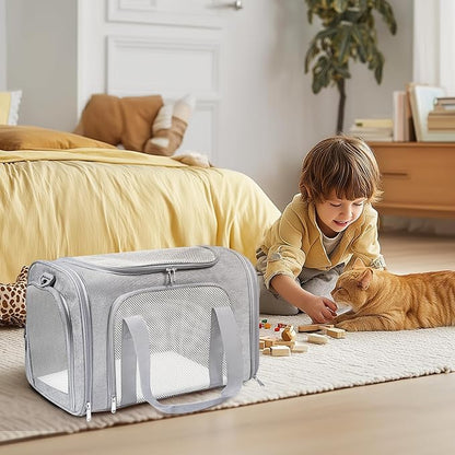Cat Carrier Soft for Pets Up to 25 Lbs, Cat Travel Bag Soft-Sided - Image 7