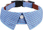 Faleela Cotton Plaid Shirt Style Dog Collar Soft Cute, Boy Dog Collar by Faleela