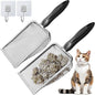 2Pcs Cat Litter Scoop Metal Stainless Steel Mesh Kitty Litter Scoop by ISYOKE