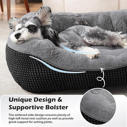 INVENHO Large Dog Beds Large Sized, Washable Orthopedic Warming Soft Sleeping - Image 4