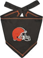 Pets First NFL Cleveland Browns TIE Bandana, Size Large/X-Large. Dog Bandana by PETSFIRST