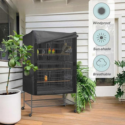 Bird Cage Covers for Night Breathable Cover Black Out Lightweight Washable Dust - Image 9