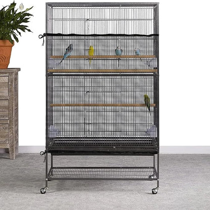 Large Bird Cage Seed Catcher 31 x 118 inches Adjustable Bird Cage Net Cover - Image 7