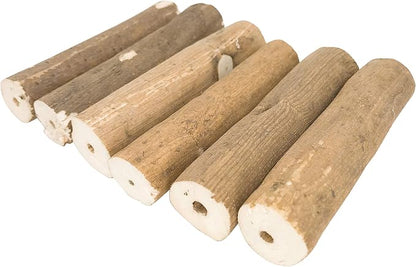 Bonka Bird Toys 1211 Pk6 Natural Bark Sola Sticks, 1.25" Diameter, Soft Chew - Image 3