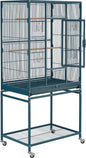 Topeakmart 54'' H Large Bird Cage Parrot Cage w/Stand Bird Cage by Topeakmart