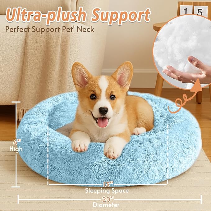 JOLLYVOGUE Calming Small Dog & Cat Bed - Image 5