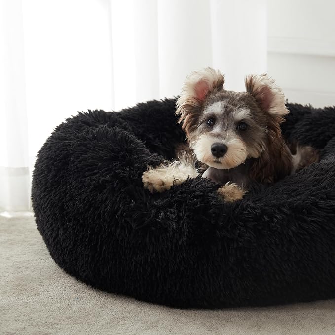 WESTERN HOME WH Calming Dog Bed & Cat Bed, Anti-Anxiety Donut Dog Cuddler Bed - Image 3