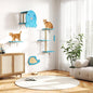 COZIWOW 4-Piece Wall-Mounted Cat Tree Set – Sturdy Wood Pet House, Scratching by COZIWOW