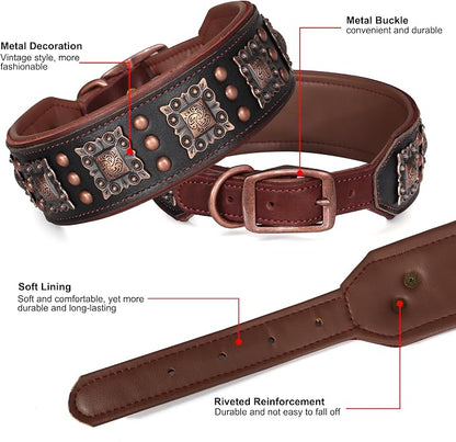 PET ARTIST Genuine Leather Dog Collar - Image 5