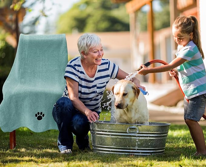 3 Pack Microfiber Dog Towels for Drying Dogs, Super Absorbent and Soft Pet - Image 6