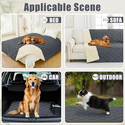 Smiry Waterproof Dog Bed Cover Blanket 30x53, Soft Reversible Pet Blanket - Image 5