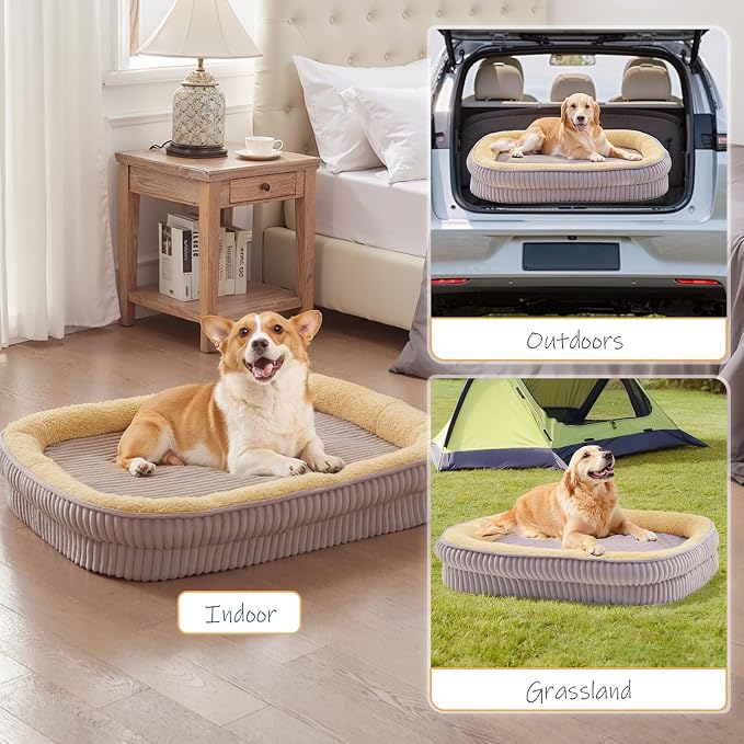 Orthopedic Dog Bed for Medium, Large Dogs Breeds, High Density Egg Crate Foam - Image 7