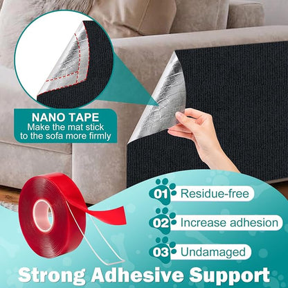 78.7"x15.8" Large Couch Protector from Cat Claws, Anti Scratch Furniture - Image 3