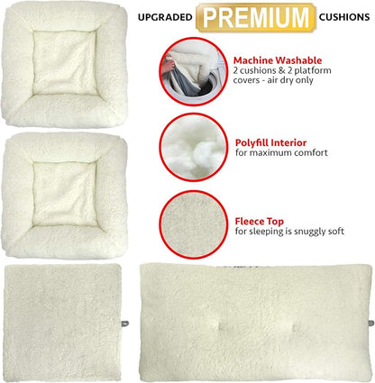 Kitty City Large Stackable Cat Condo & Cube House, Modular Indoor Cat Furniture - Image 5