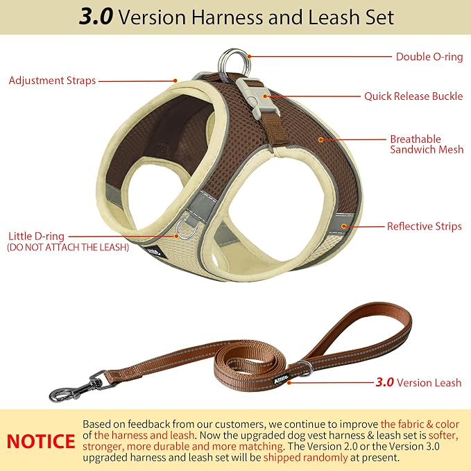 AIITLE Easy Walk Dog Harness and Leash Set - Image 3