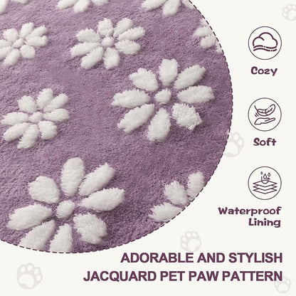 Waterproof Blanket for Dog Puppy Cat, Cute 3D Textured Flower Dog Blanket for - Image 5