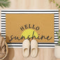 Tinideya 2 Pcs Summer Sunshine Door Mat Yellow Welcome Non Slip Coir Mats by Tinideya