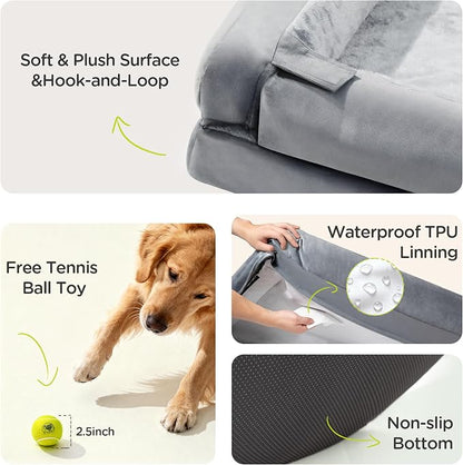 Extra Large Dog Bed, Orthopedic XL Washable Memory Foam Bed - Image 6