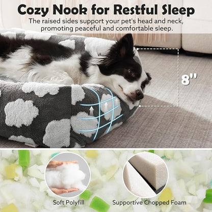JOEJOY Large Dog Beds Large Sized Dog, Rectangle Washable Orthopedic Pet Bed - Image 2