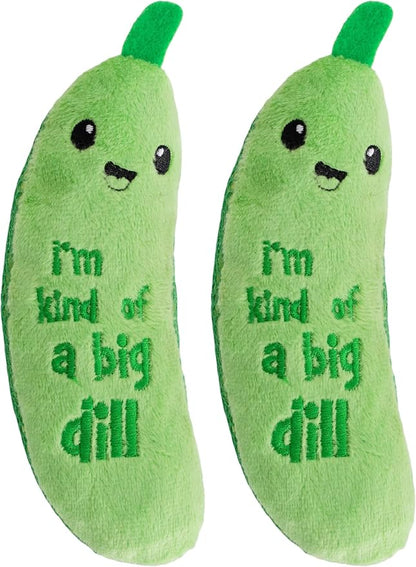 Catstages Crunchy Pickle Kicker Cat Toy – Plush Crinkle Toy by Catstages