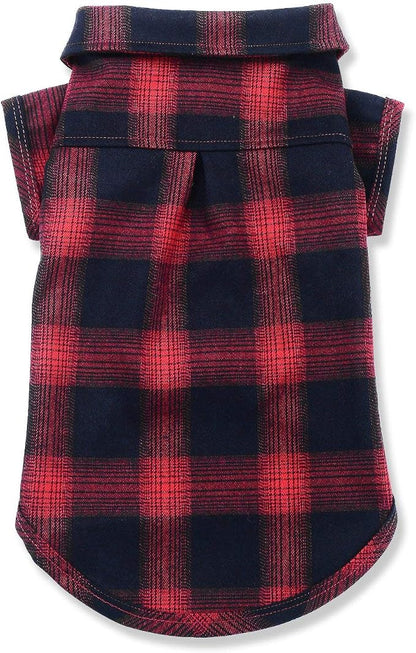 Koneseve Dog Shirt, Pet Plaid Clothes Shirt T-Shirt, Sweater Bottoming Shirt - Image 2