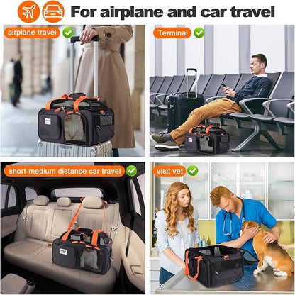 19x13x9 TSA Approved top Expandable pet Carrier - Image 6