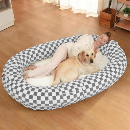 Human Dog Bed for Adults and Pets, Waterproof & Machine Washable, Durable by Wozoke