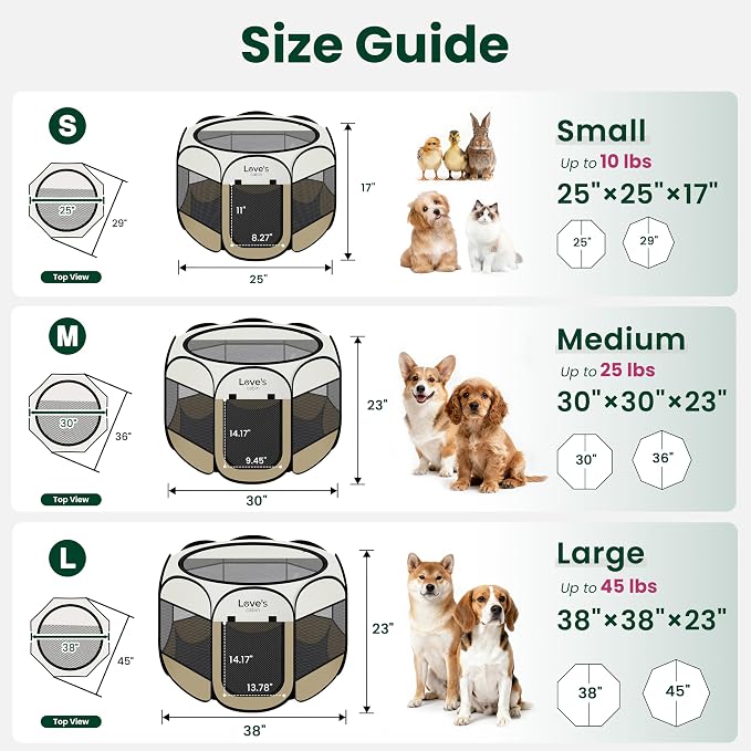 Love's cabin Pet Puppy Dog Playpen, Large Dog Tent Crates Cage Indoor/Outdoor - Image 2
