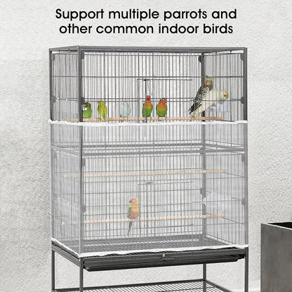 Sibba Bird Cage Seed Catcher Airy Gauze Guard Catcher Parrot Nylon Mesh Net - Image 4
