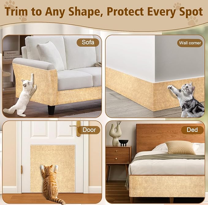 Cat Scratch Furniture Protector – DIY Climb Scratch Mat, Cat Scratch Pad - Image 5