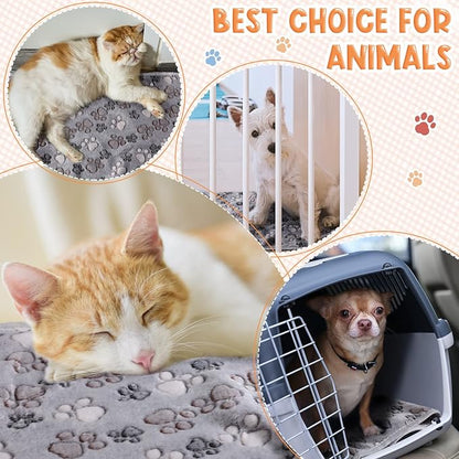 Tatuo 4 Pcs Dog Blanket for Pet Cat Blankets Indoor Puppy Teething Stuff Toys - Image 3