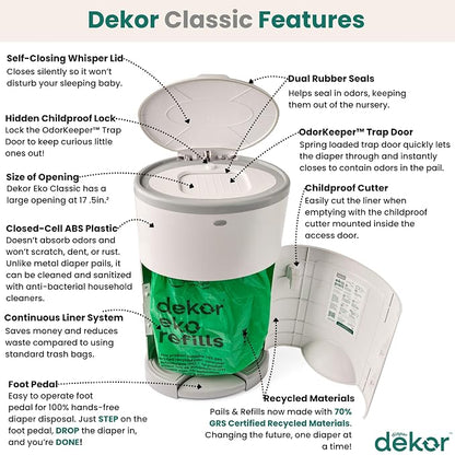 Diaper Dekor EKO Classic Diaper Pail - Image 2