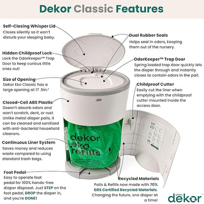 Diaper Dekor EKO Classic Diaper Pail Gift Set - Image 2
